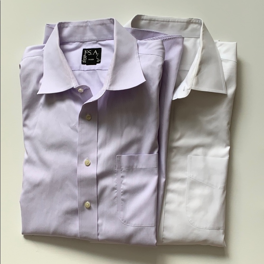 Men’s Purple/White Dress Shirt Bundle